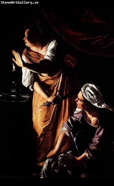 Artemisia gentileschi Judith and Her Maidservant with the Head of Holofernes,